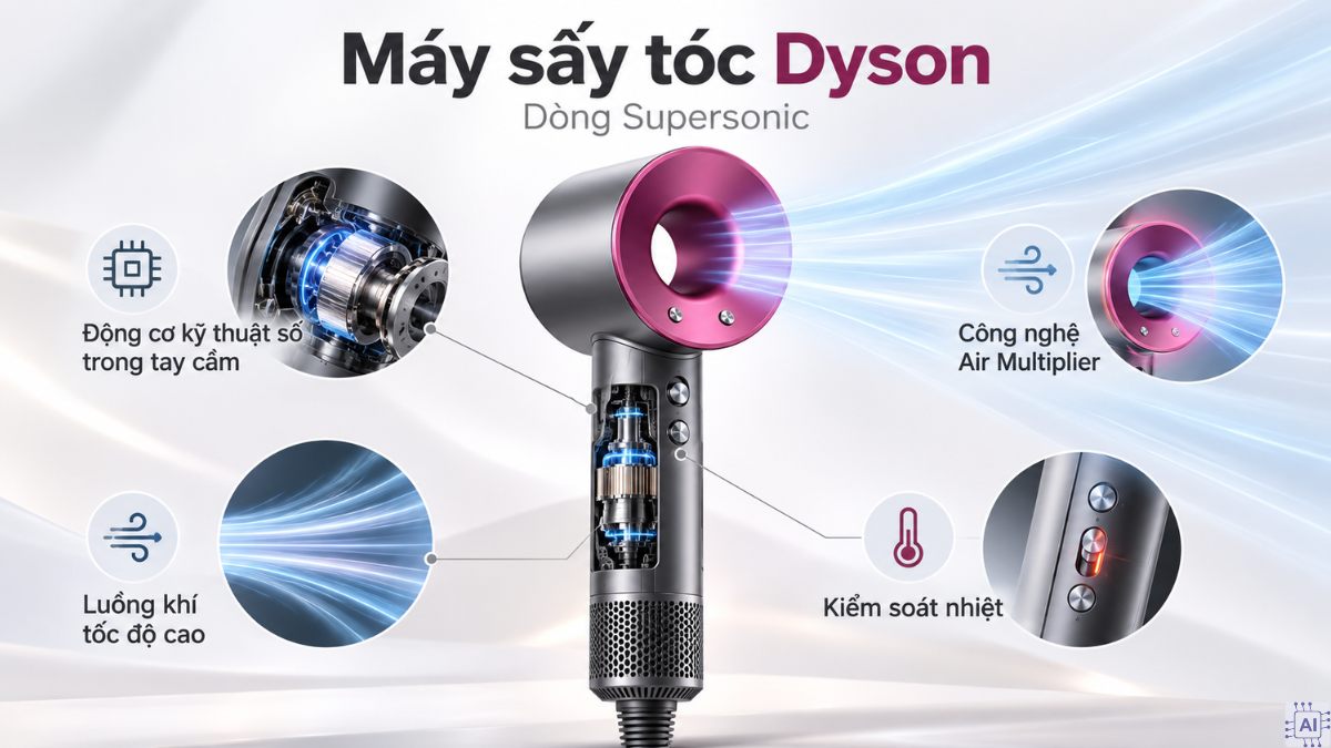 Các dòng sản phẩm Dyson nổi bật trên thị trường