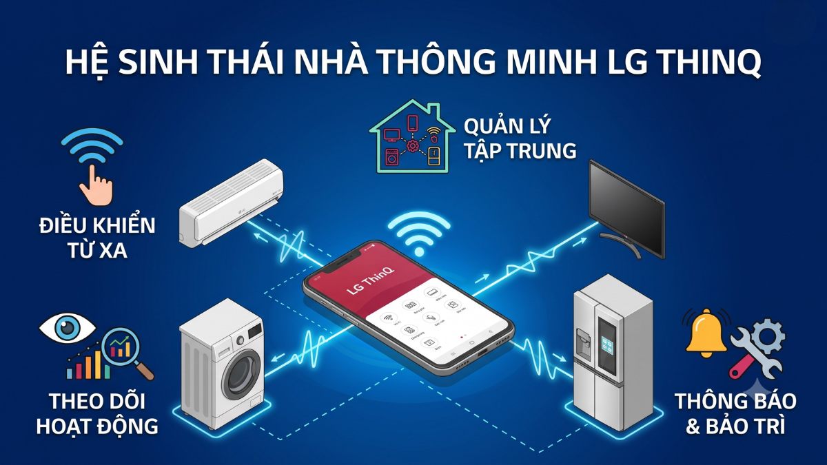 Công nghệ LG ThinQ và hệ sinh thái nhà thông minh của LG