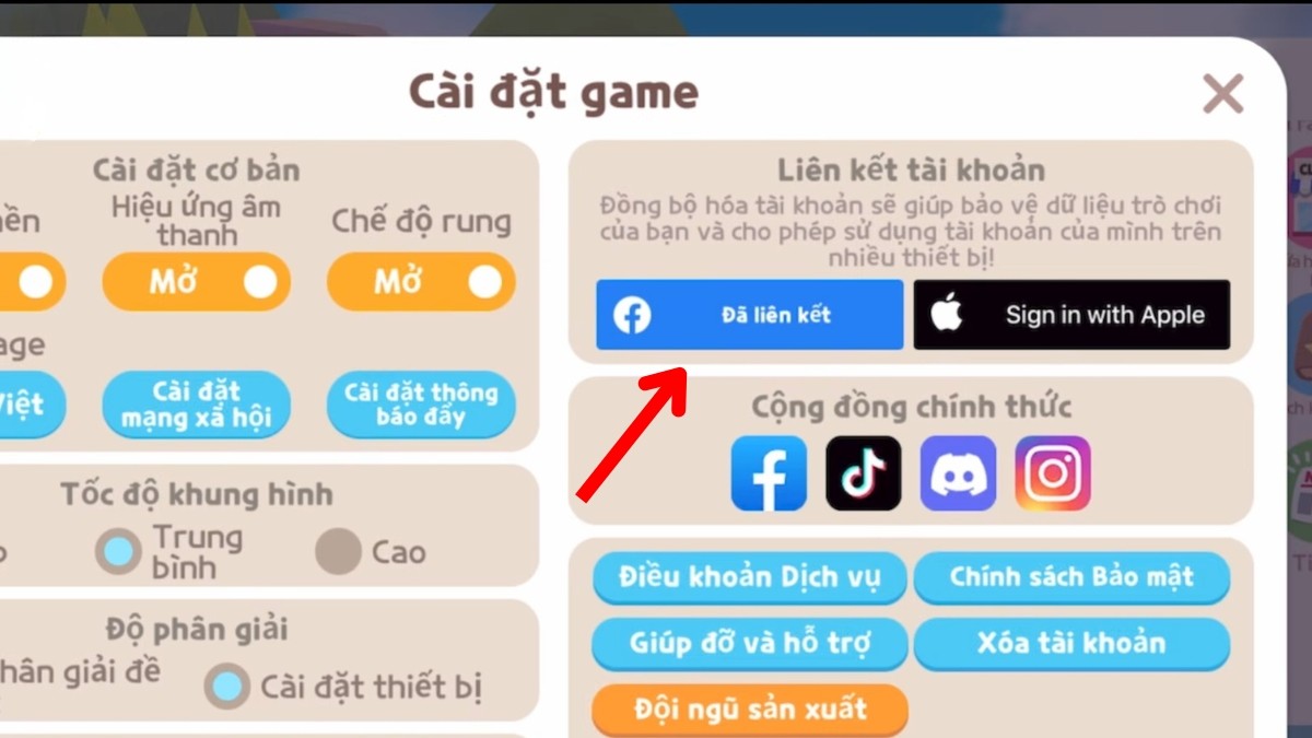 Cách kiểm tra tài khoản Play Together đã liên kết thành công hay chưa?