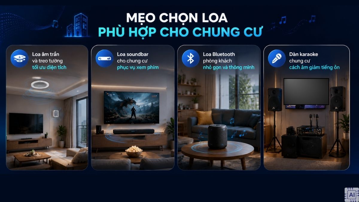 Mẹo chọn loa phù hợp cho chung cư