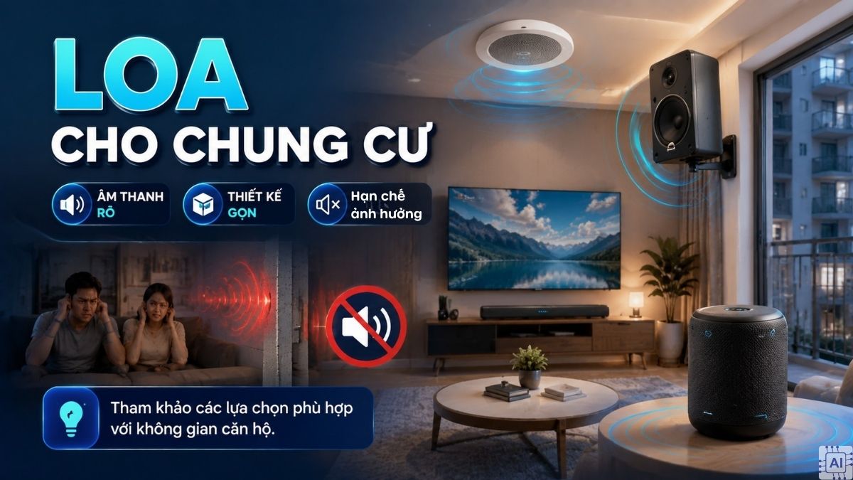 Top 8 loa cho chung cư theo nhu cầu phù hợp năm 2026