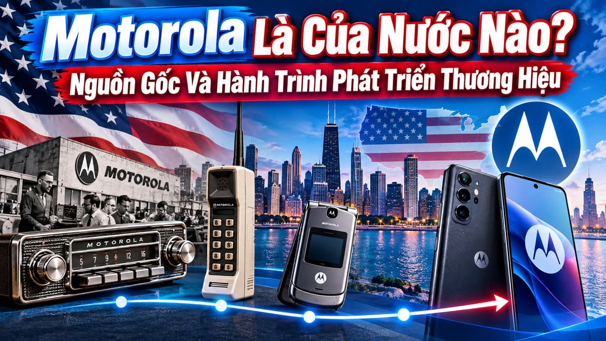 Motorola Là Của Nước Nào? Nguồn Gốc Và Hành Trình Phát Triển Thương Hiệu