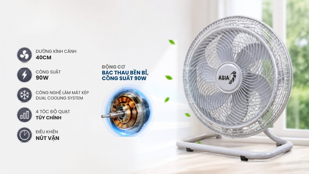 Quạt sàn Asiavina Turbo Plus