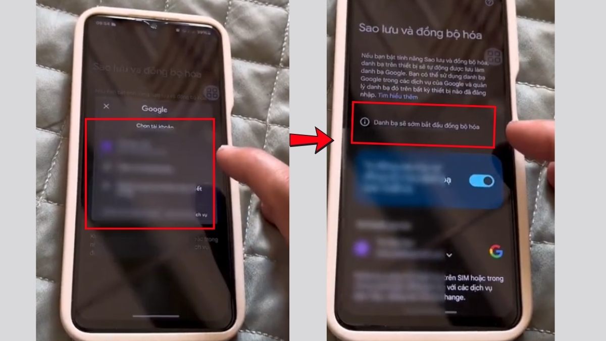 Cách đồng bộ danh bạ OPPO qua tài khoản Google