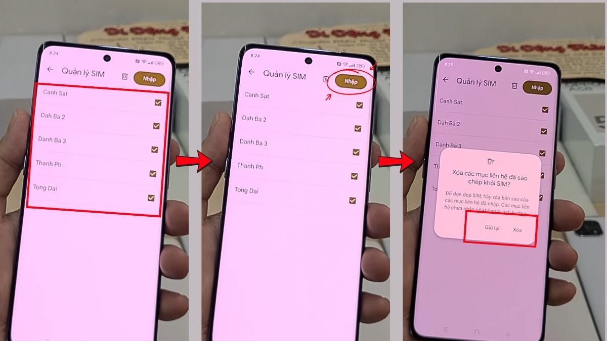 Cách chép danh bạ trên dòng máy OPPO mới