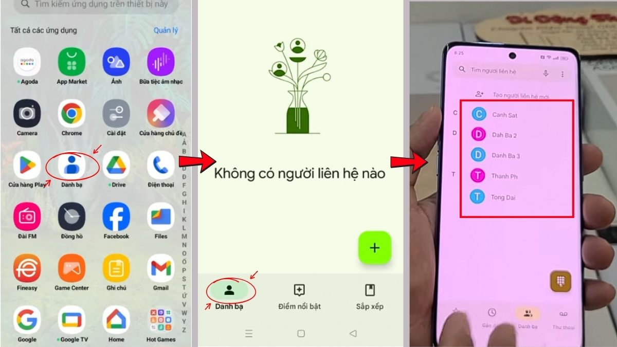 Cách chép danh bạ trên dòng máy OPPO mới