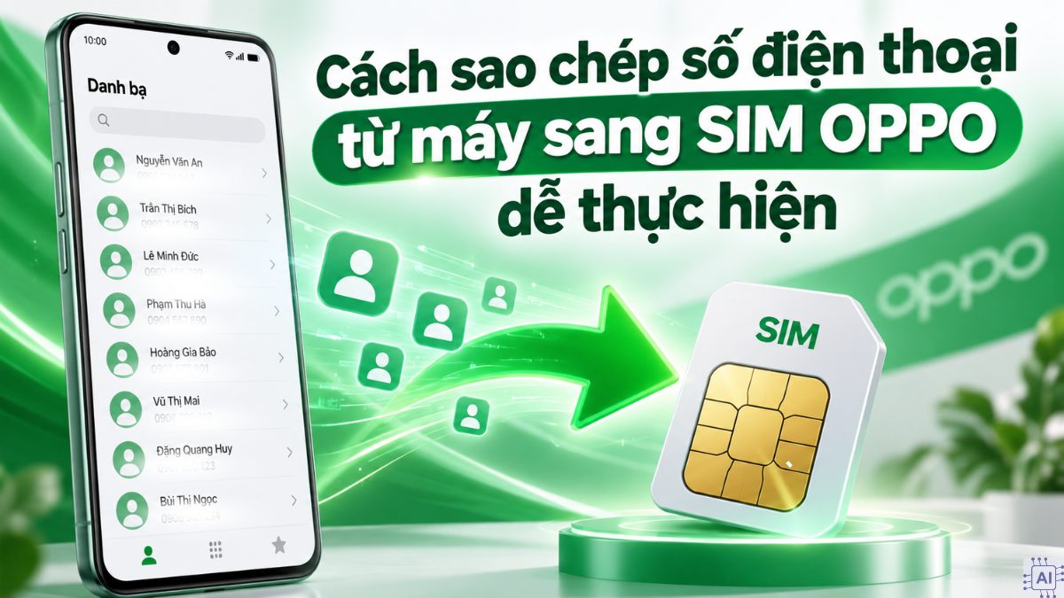 Cách sao chép số điện thoại từ máy sang SIM OPPO dễ thực hiện