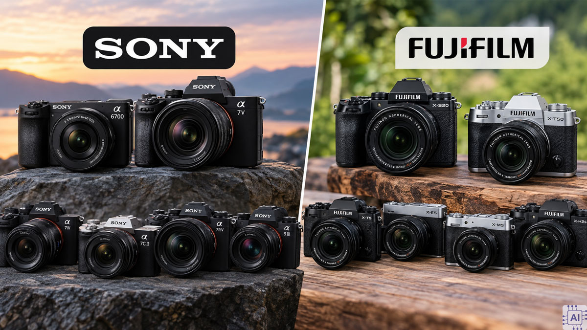 Gợi ý các dòng máy ảnh Sony và Fujufilm nổi bật
