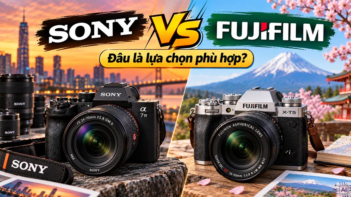 So sánh máy ảnh Sony và Fujifilm: Đâu là lựa chọn phù hợp?
