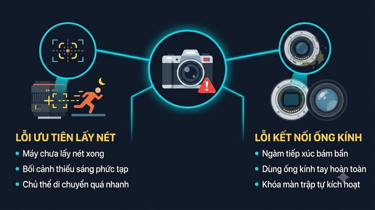 Nguyên nhân máy ảnh không chụp được