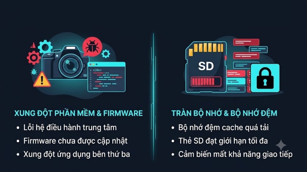 Xung đột phần mềm và đầy bộ nhớ