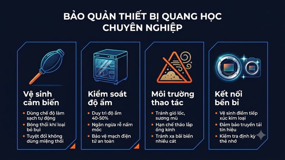 Mẹo bảo quản và vệ sinh tránh lỗi khi sử dụng