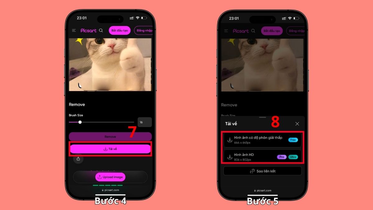 Cách xóa chữ và watermark trên iPhone trực tuyến