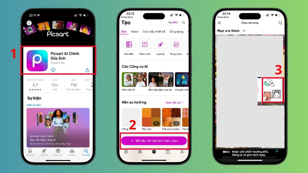 Cách xóa vật thể và chữ bằng PicsArt