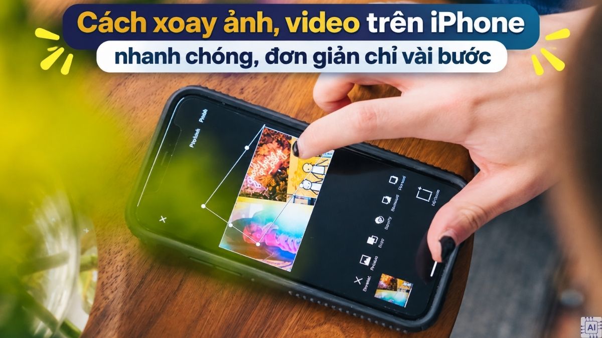 Cách xoay ảnh, video trên iPhone nhanh chóng, đơn giản chỉ vài bước