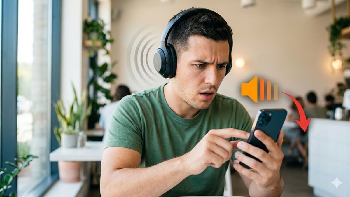Nguyên nhân khiến âm lượng iPhone bị nhỏ dần Kết nối tai nghe hoặc Bluetooth