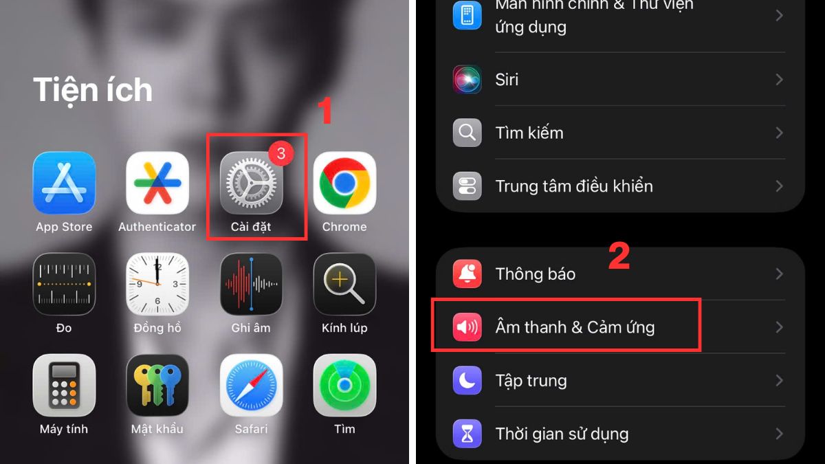Cách khắc phục lỗi âm lượng iPhone bị nhỏ dần Tắt tính năng giảm âm thanh lớn bước 1