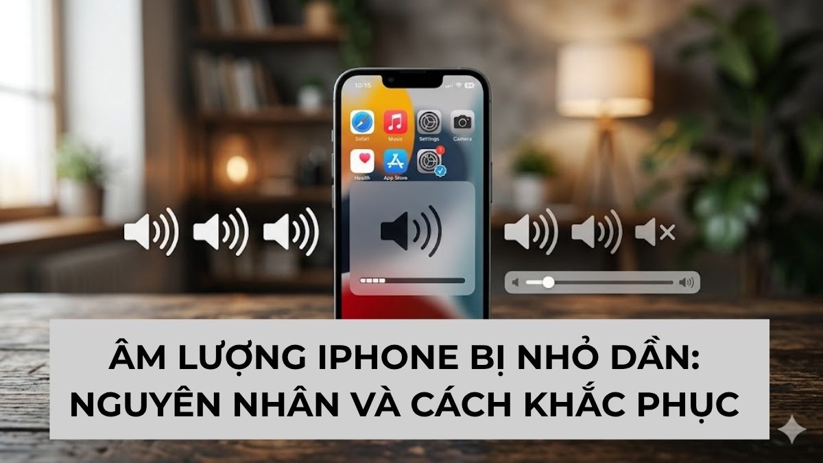 Âm lượng iPhone bị nhỏ dần: Nguyên nhân và cách khắc phục