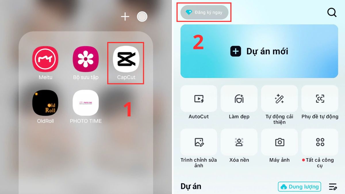 Cách mua Capcut pro giá rẻ BƯỚC 1