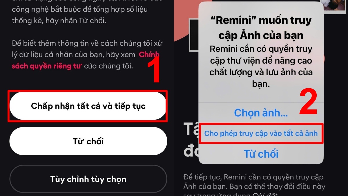 Cách tạo tài khoản Remini BƯỚC 1