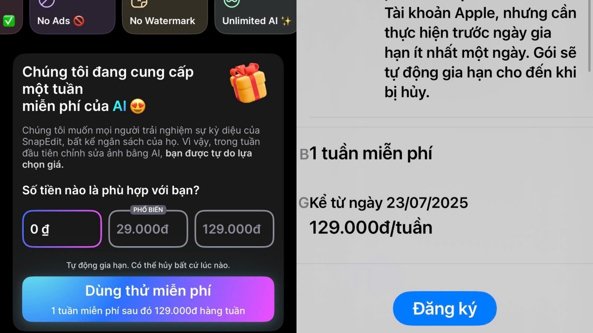 Cách tạo tài khoản Snapedit trên điện thoại bước 3