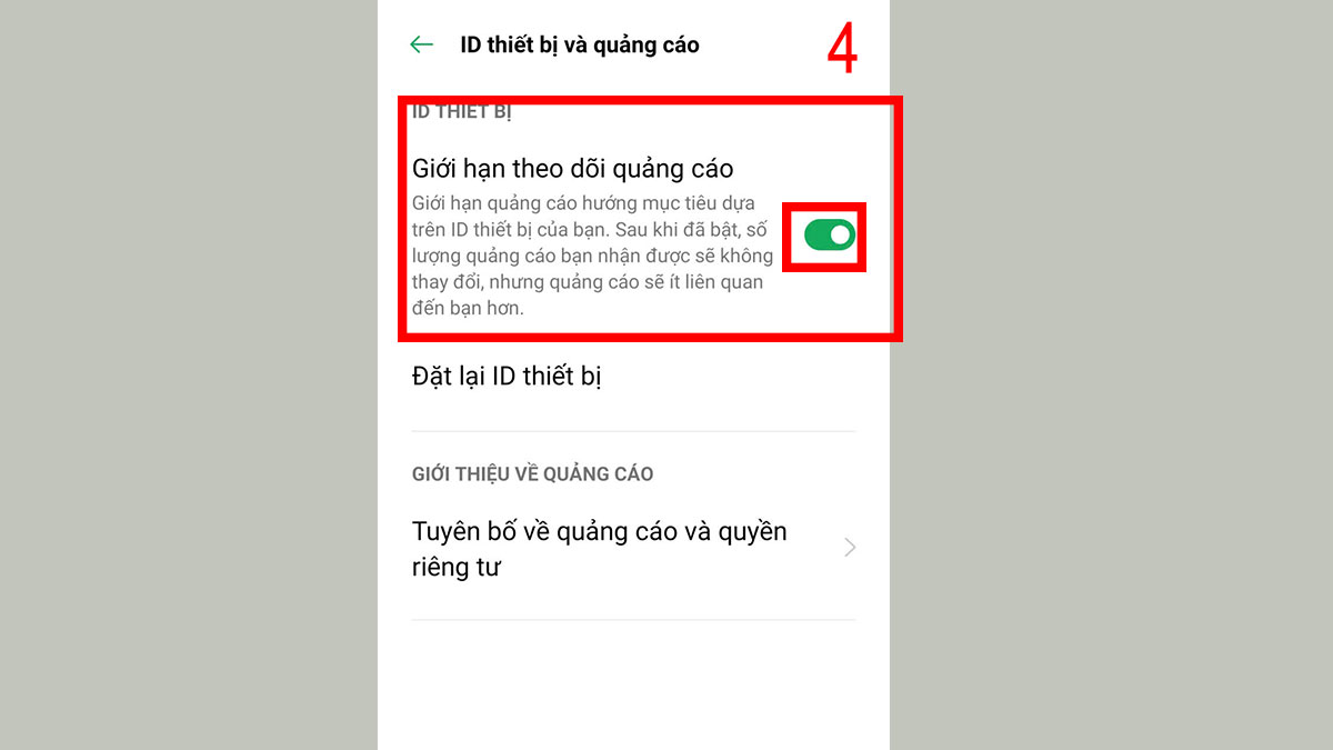 Cách chặn quảng cáo trên điện thoại OPPO trong Cài đặt bước 3