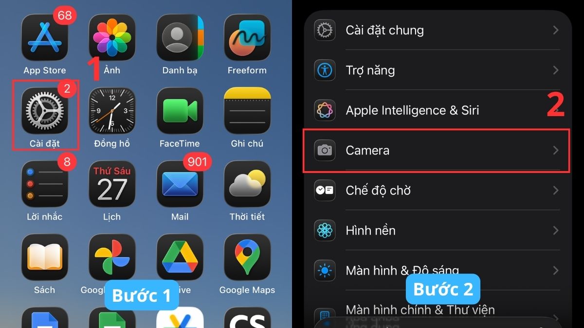 Các loại thực hiện cách iPhone hỗ trợ chụp ảnh 48MP