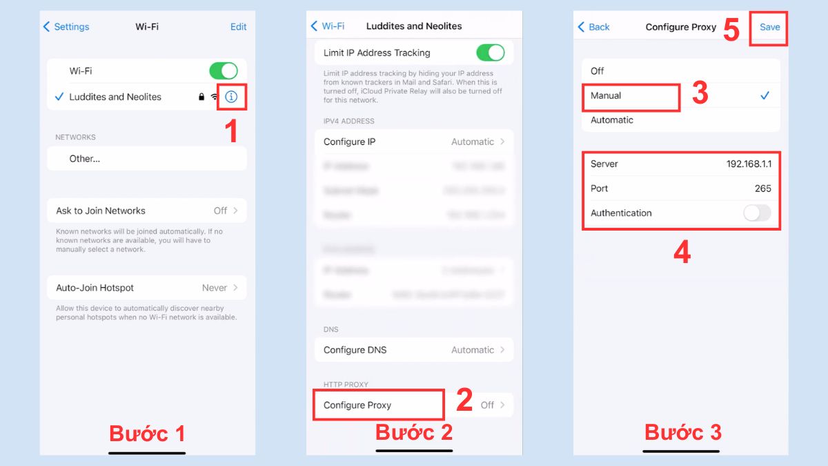 cách Đổi IP trên iPhone bằng proxy