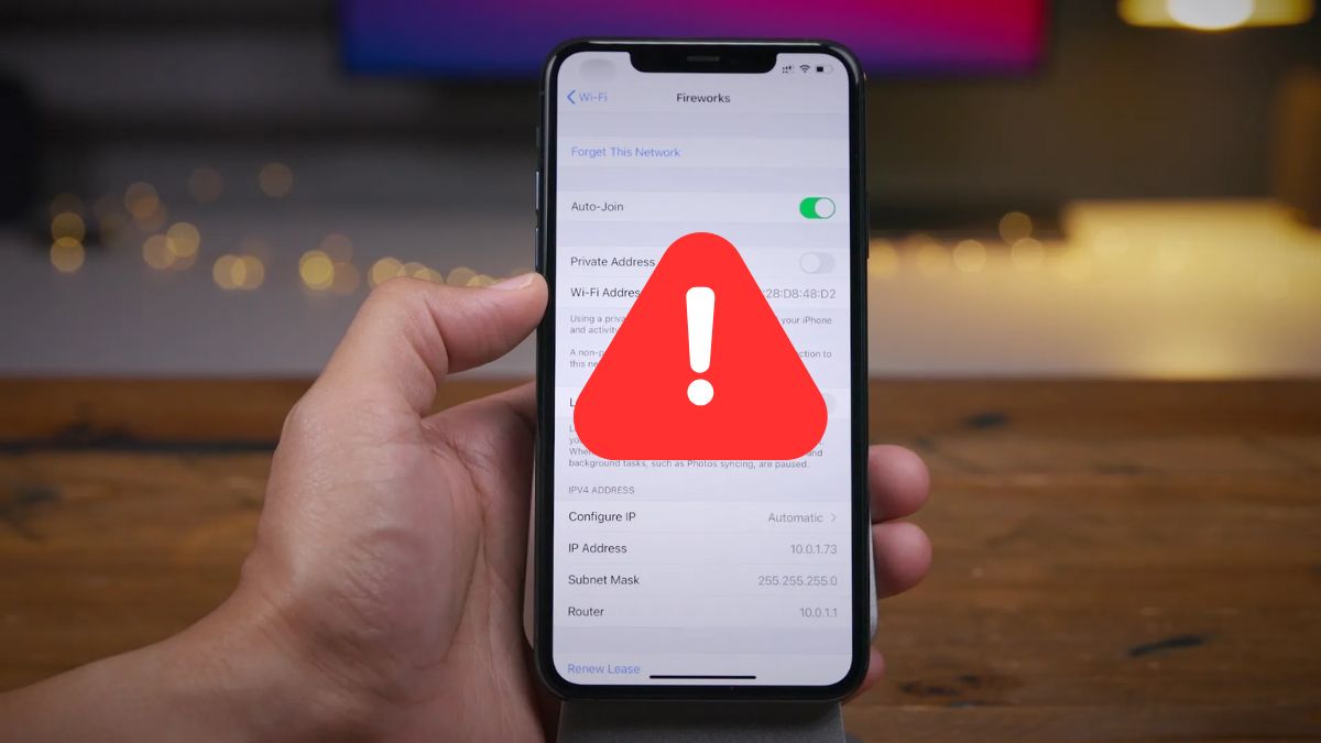 Lỗi thường gặp khi đổi IP trên iPhone
