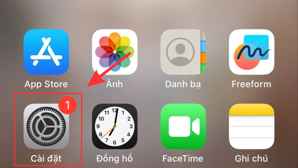 Cách tăng tốc độ mạng 4G cho iPhone khi tắt cập nhật bước 1