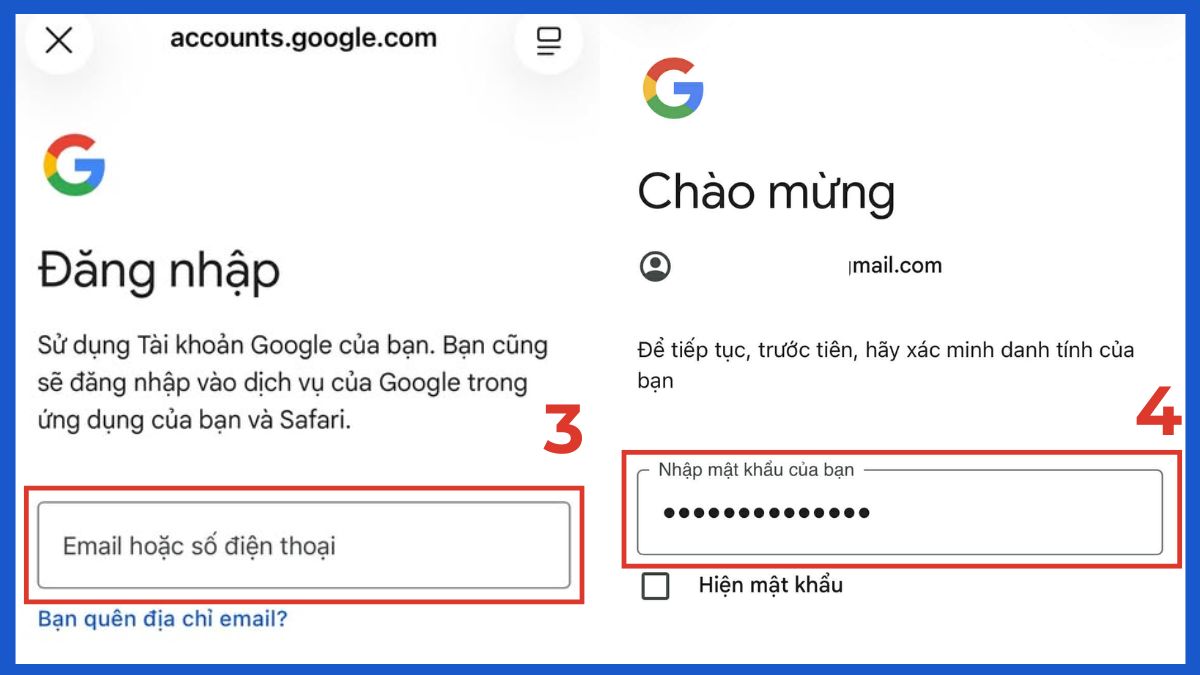 Cách xem email của mình trên điện thoại iPhone bước 2