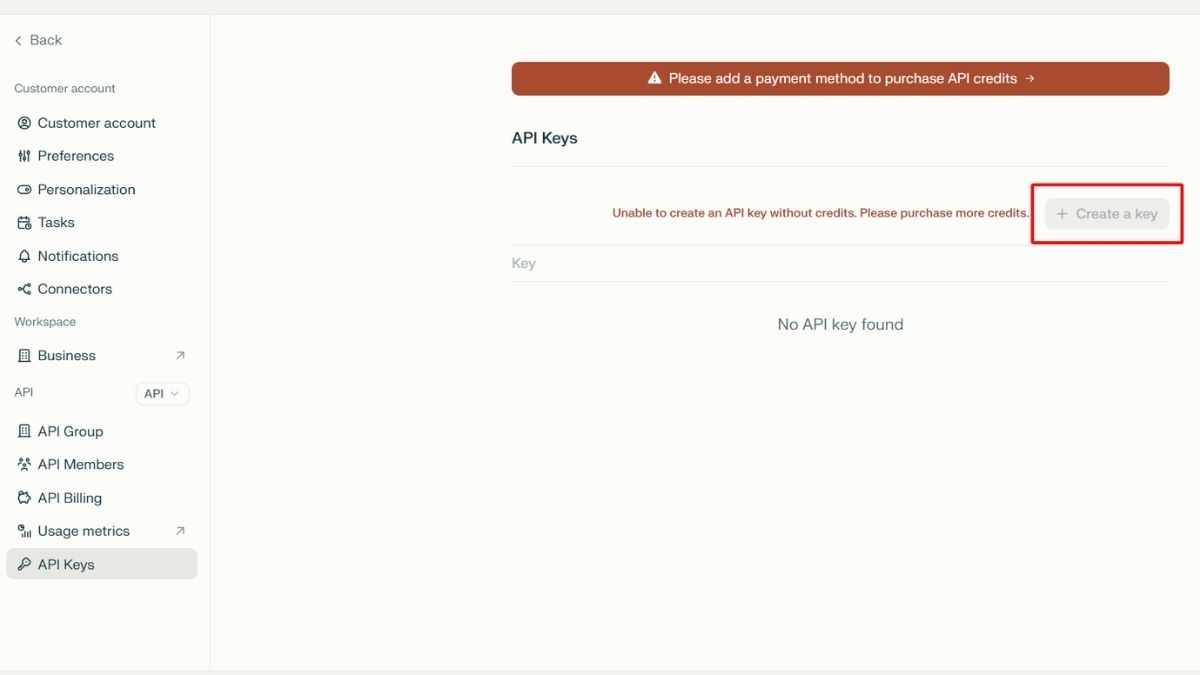 cách cài đặt Perplexity API bước 2