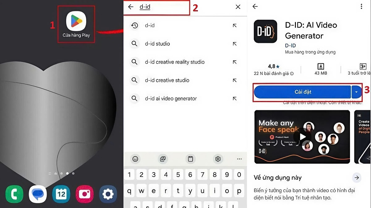 Cách tải D-ID AI về điện thoại Android