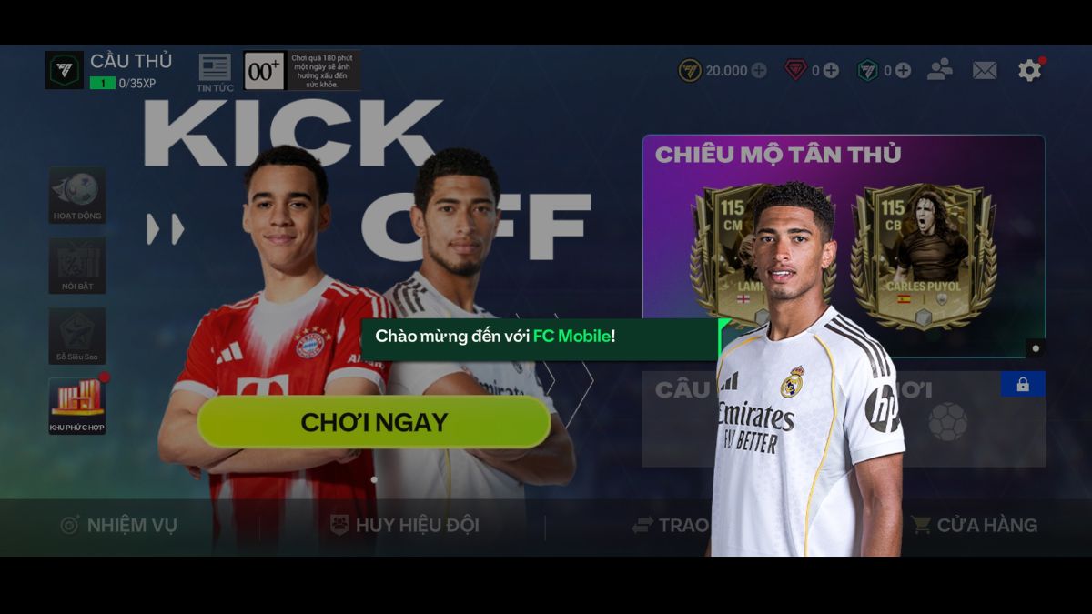 Cách đăng nhập fc mobile Việt Nam bằng Google Play Games bước 4