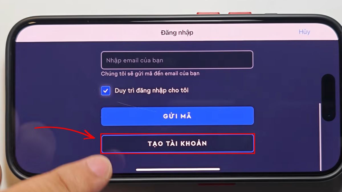 Cách đăng ký tạo tài khoản FC Mobile Việt Nam bước 2