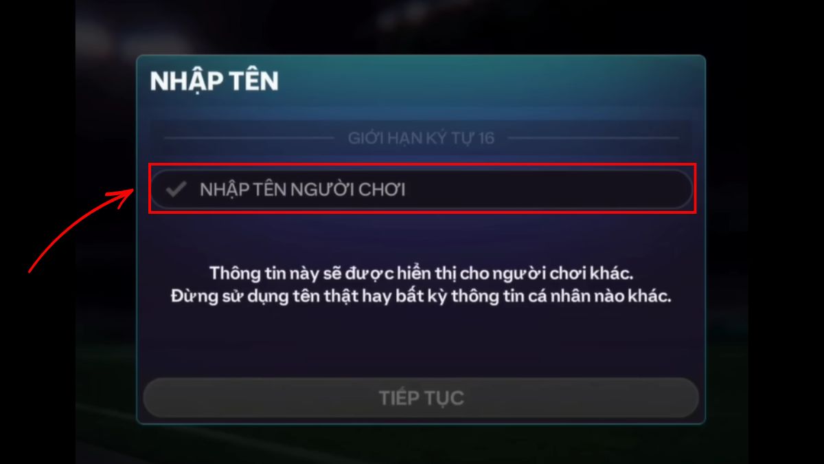 Cách chơi đăng nhập FC Mobile bằng tài khoản Khách bước 3