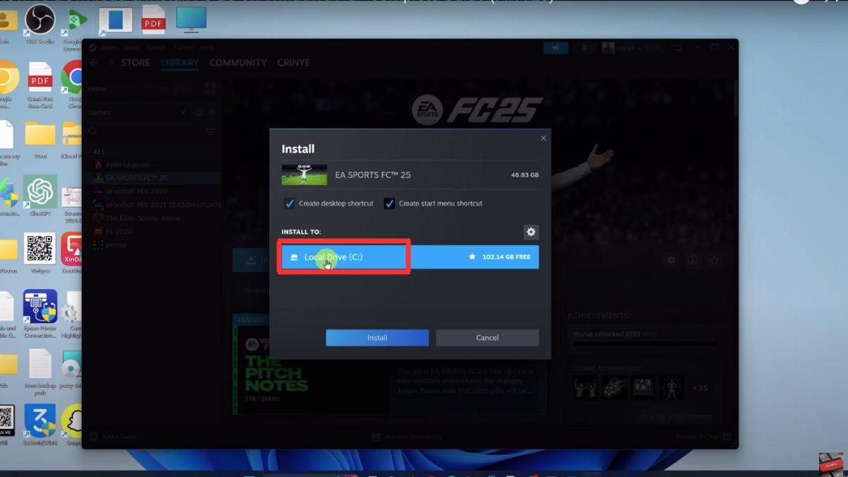 Cách tải EA Sports FC™ 25 trên máy tính bước 4