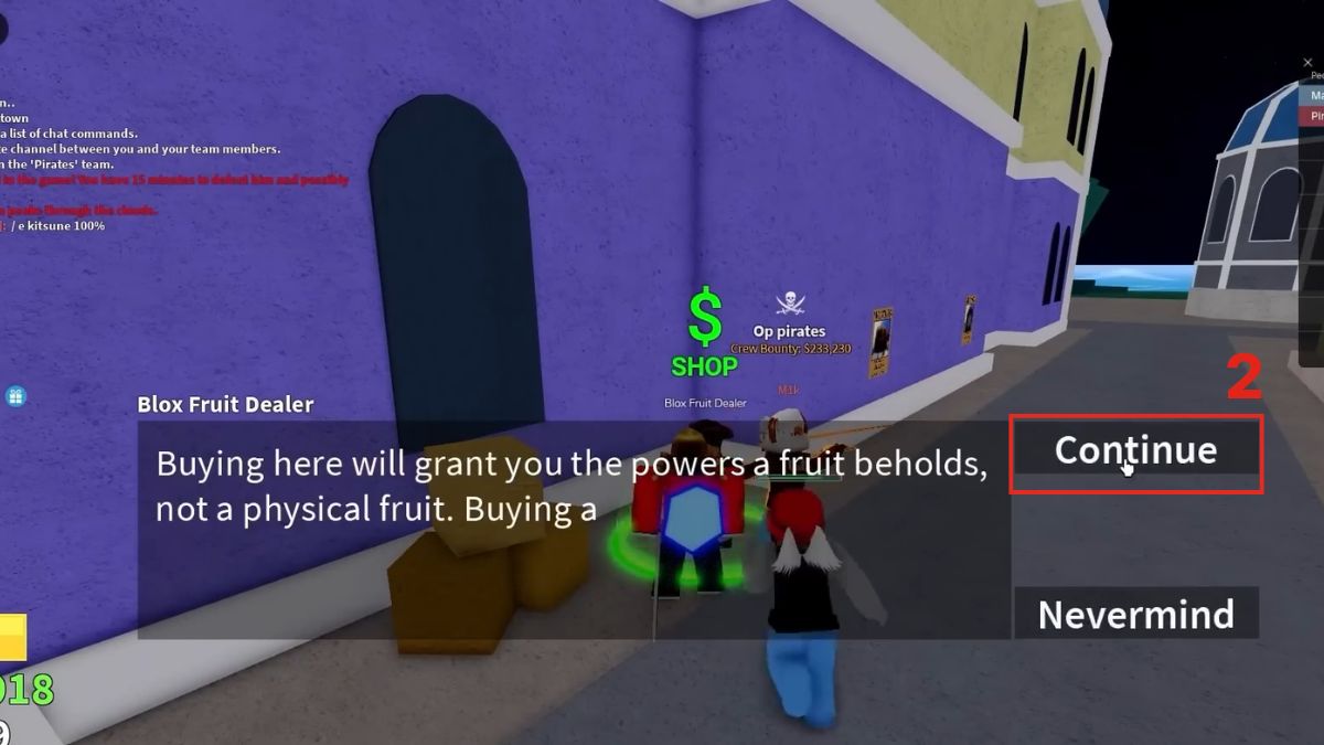 Cách lấy Gas Blox Fruit bước 2