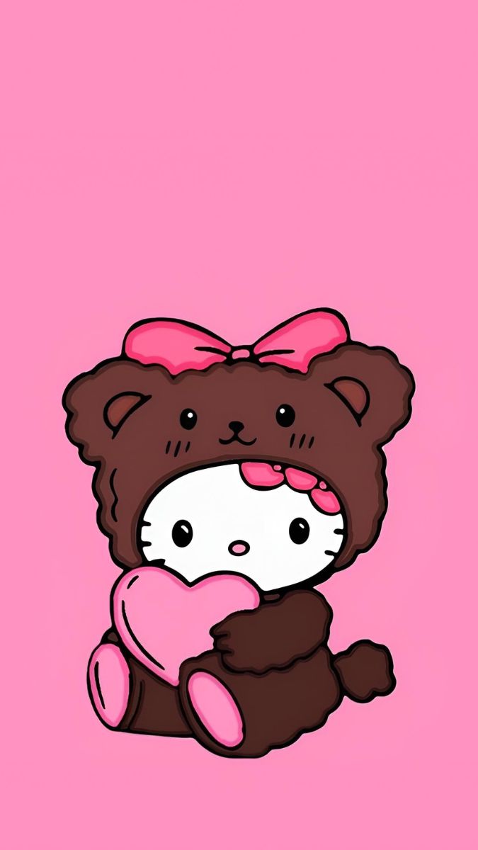 Hình nền điện thoại Hello Kitty 4k chất lượng cao