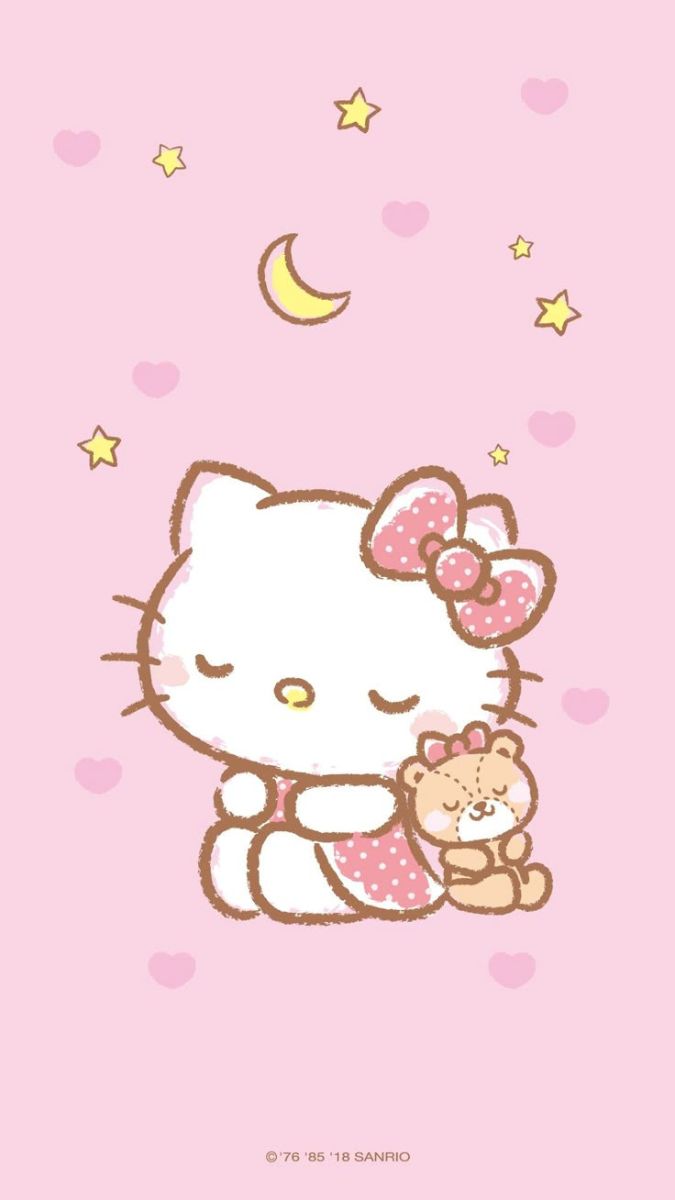 tải Hình nền điện thoại Hello Kitty dễ thương