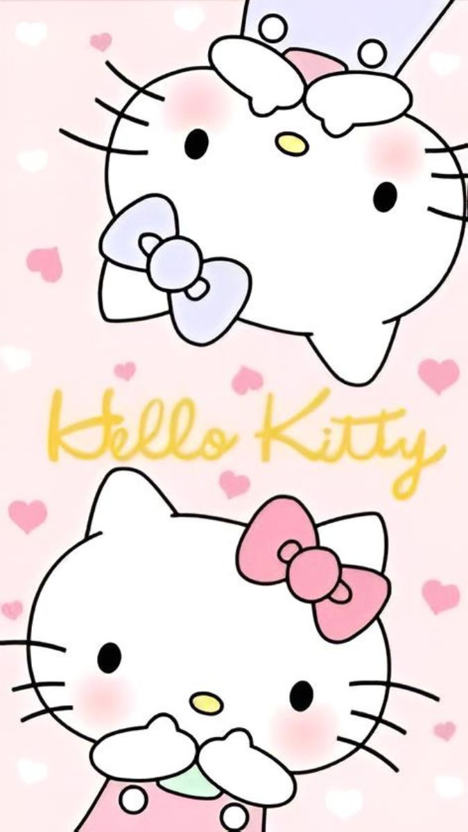 Hình nền điện thoại Hello Kitty dễ thương
