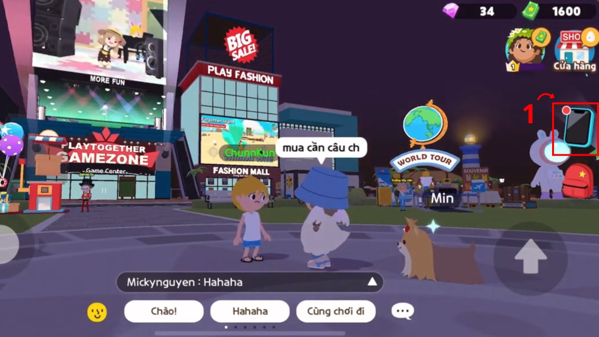 cách Khôi phục tài khoản Play Together bằng Facebook bước 1