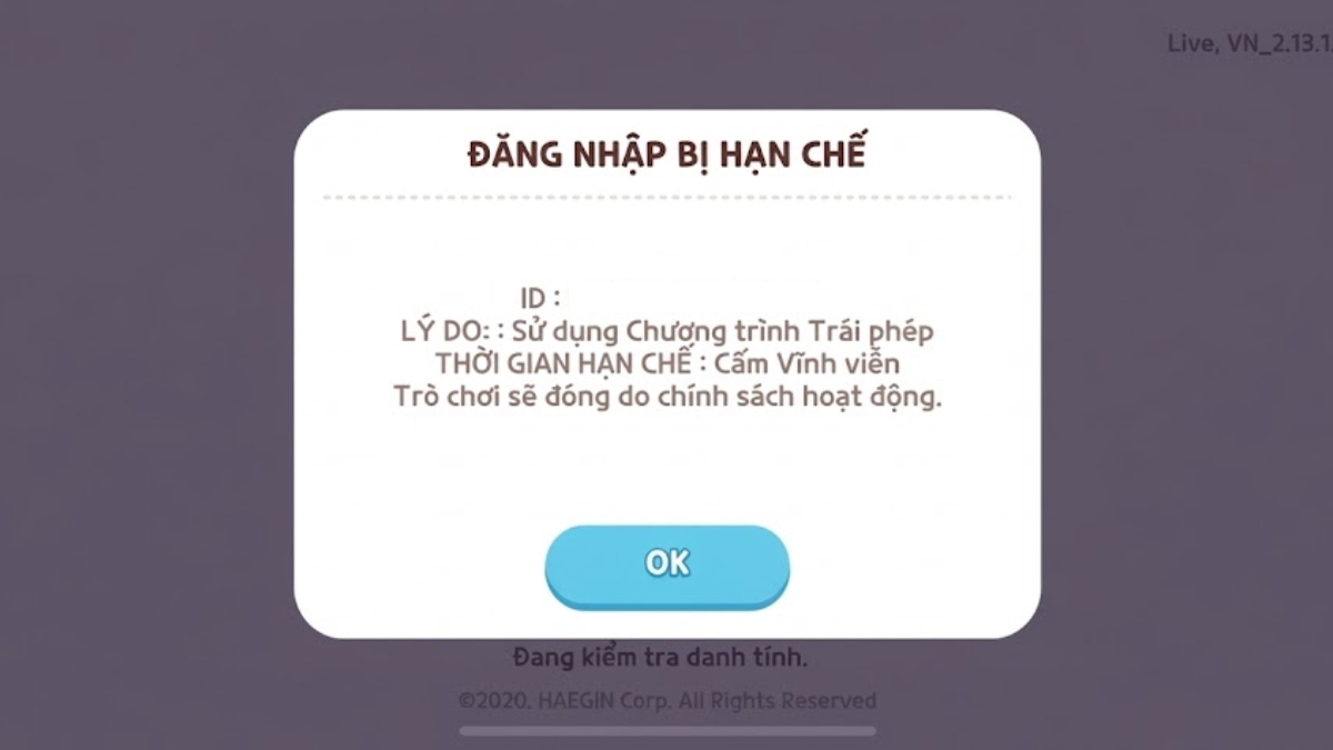 Lý do tài khoản Play Together bị mất do vi phạm chính sách