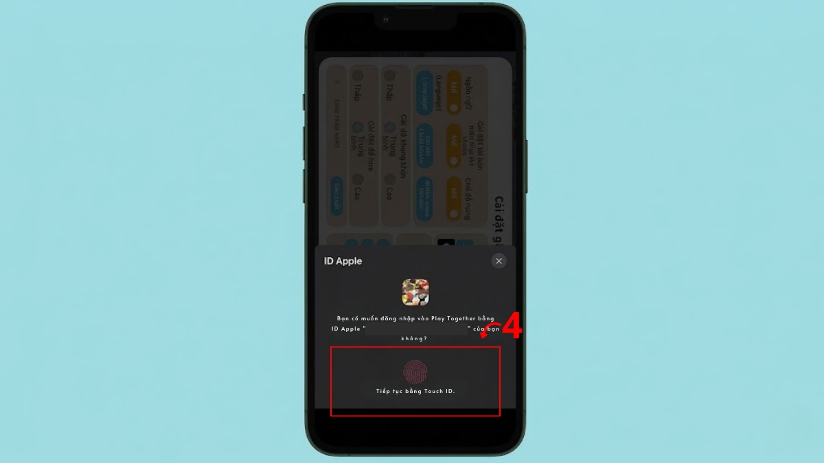 cách Đăng nhập tài khoản khôi phục Play Together bằng Apple ID bước 4