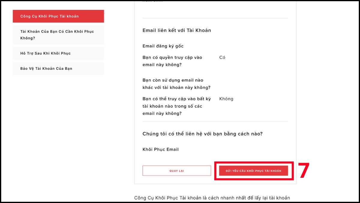 cách Khôi phục tài khoản Riot Games bị hack bước 5