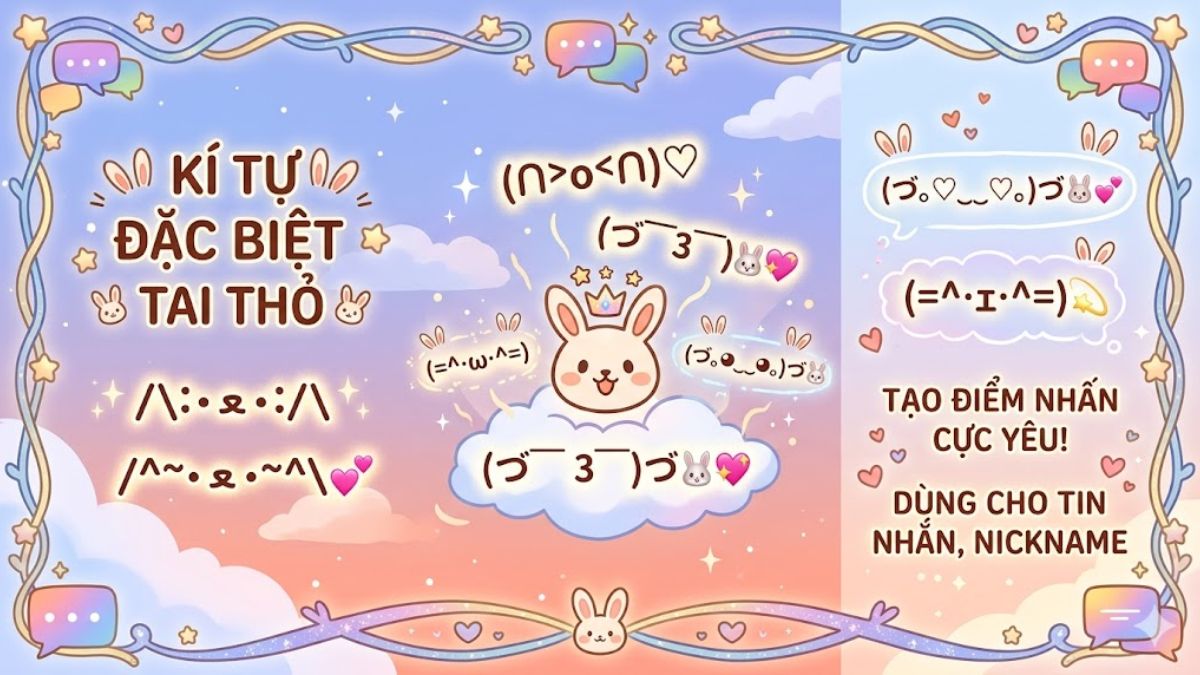 Kí tự đặc biệt tai thỏ
