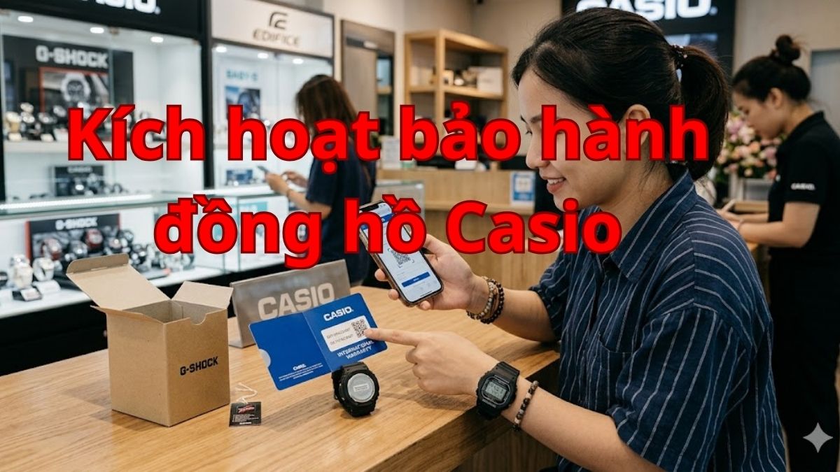 Cách kích hoạt bảo hành đồng hồ Casio chính hãng