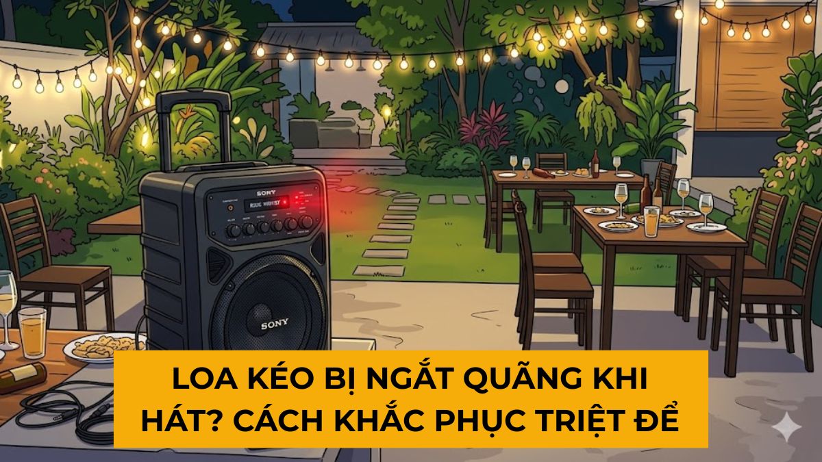 Loa kéo bị ngắt quãng khi hát? Cách khắc phục triệt để