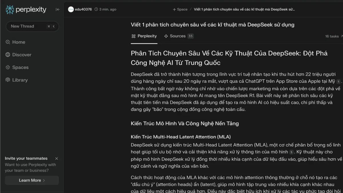 ưu điểm nổi bật của Perplexity Labs