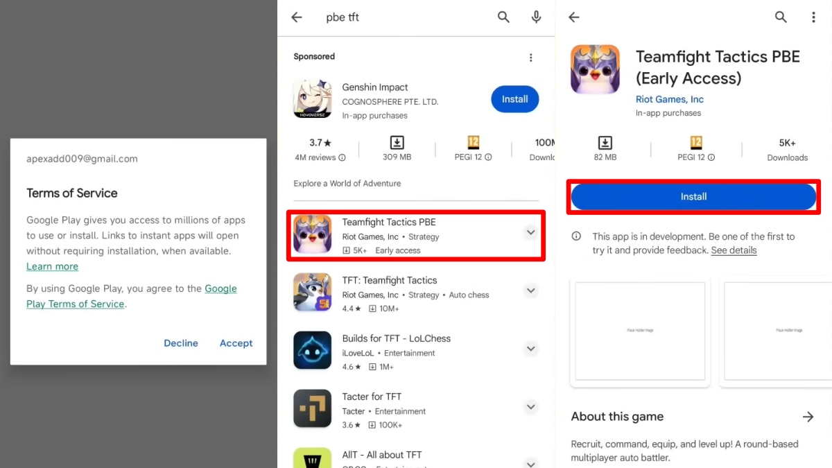 Tải TFT PBE Mobile APK trên Android